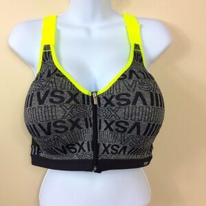Victoria's Secret Knockout Front Close Sports Bra racerback VSX